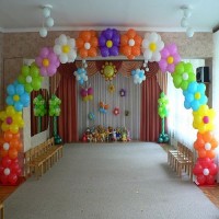 Оформление праздника шарами "Цветочная радуга"